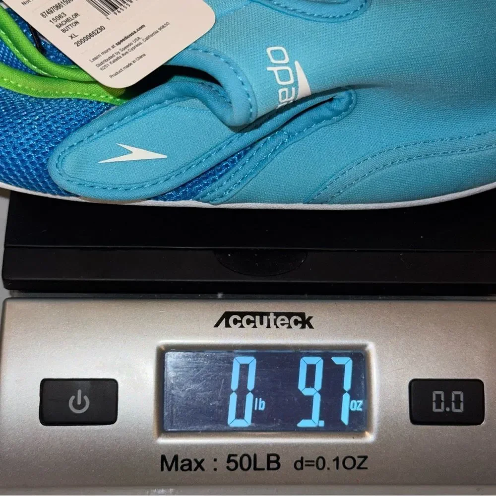 Speedo size XL 11-12 Kids Water Shoes - Aqua and Lime NWT